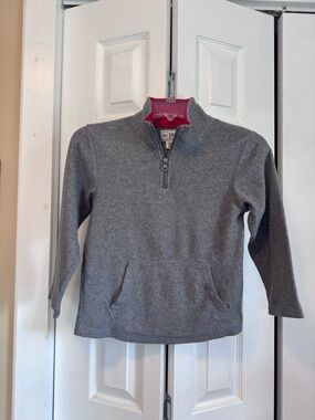 1989 Place Kids Gray Quarter-Zip Hoodie with Red Lining